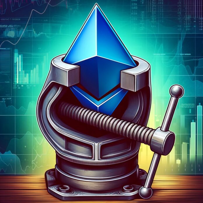 DALL·E-2024-06-11-18.27.34-A-digital-illustration-depicting-the-concept-of-Ethereum-ETH-under-financial-pressure.-The-image-should-feature-a-large-visually-striking-Ethereum-.jpg
