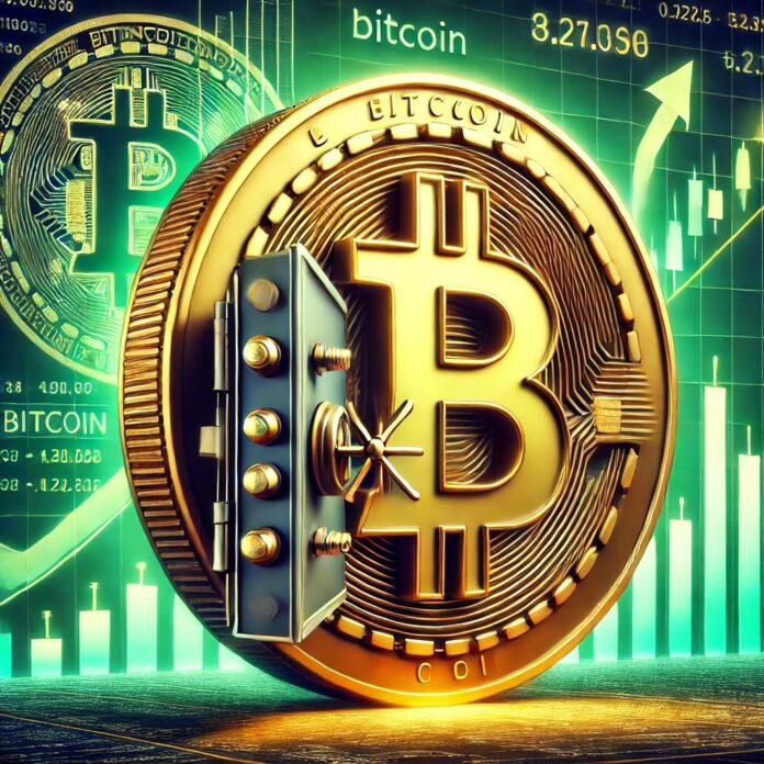 DALL·E-2024-09-11-15.46.58-A-digital-illustration-showing-Bitcoins-supply-on-exchanges-tightening-hinting-at-a-potential-new-bull-run.-The-image-features-a-Bitcoin-symbol-with.jpg